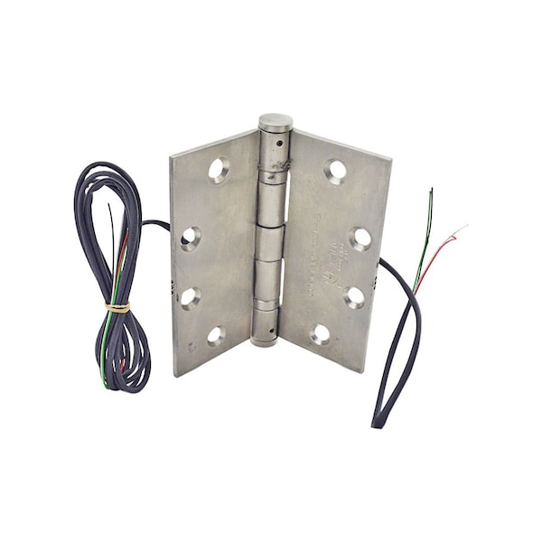 4-1/2in x 4-1/2in Electric 4 Wire BB1191 Hinge Satin Stainless Steel Finish